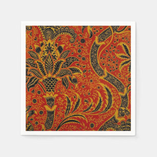 William Morris India Red Floral Servet