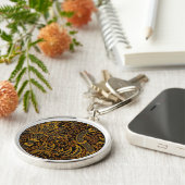 William Morris India Red Floral Sleutelhanger (Zijkant)