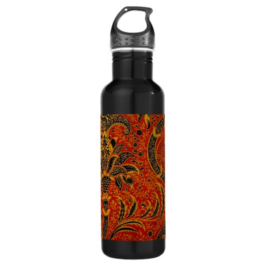 William Morris India Red Floral Waterfles (Voorkant)