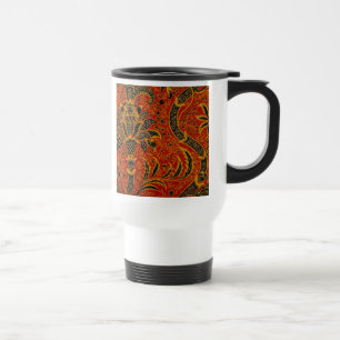 William Morris India Rood Bloem Motief Vintage Kla Reisbeker