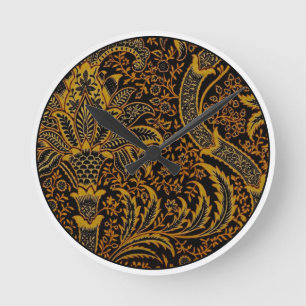 William Morris India Rood Bloem Motief Vintage Kla Ronde Klok