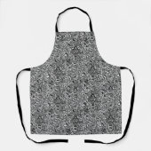 William Morris Indian, Black en White Schort (Voorkant)