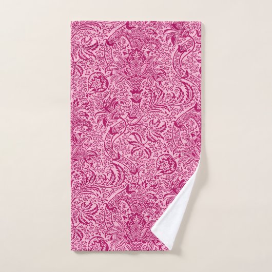 William Morris Indian, Deep Fuchsia Pink Bad Handdoek (Handdoek)