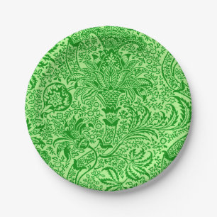 William Morris Indian, Limoen en Kiwi Green Papieren Bordje