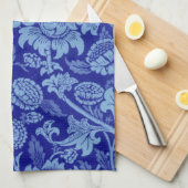 William Morris - Indigo Blue Wey Fabric Theedoek (Quarter Fold)