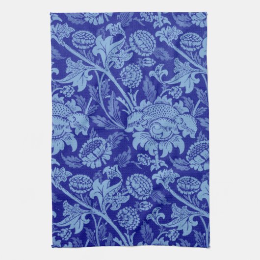 William Morris - Indigo Blue Wey Fabric Theedoek (Verticaal)