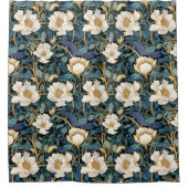William Morris Inspiré Floral Douche Rideau (Devant)