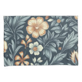 William Morris Inspired Botanical Style Pattern Kussensloop (Voorkant-Rechts)