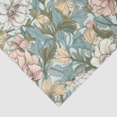 William Morris inspireerde bleek roze wit stoffig  Tissuepapier (Detail)