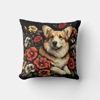 William Morris inspireerde Corgi Pillow Kussen