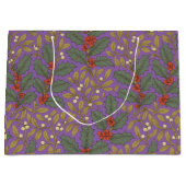 William Morris inspireerde Holly & Mistletoe Groot Cadeauzakje (Voorkant)