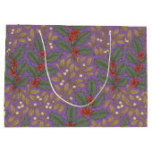William Morris inspireerde Holly & Mistletoe Groot Cadeauzakje (Achterkant)
