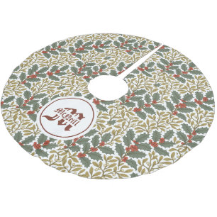 William Morris inspireerde Holly & Mistletoe Kerstboom Rok