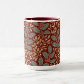 William Morris inspireerde Holly & Mistletoe Mok (Midden)