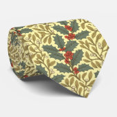 William Morris inspireerde Holly & Mistletoe Stropdas (Opgerold)