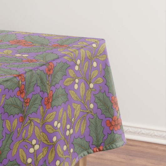 William Morris inspireerde Holly & Mistletoe Tafelkleed (Voorbeeld)