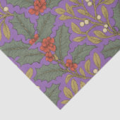 William Morris inspireerde Holly & Mistletoe Tissuepapier (Detail)