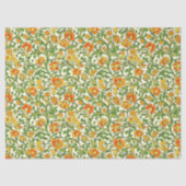William Morris inspireerde levendige groene gele p Tissuepapier (Voorkant)