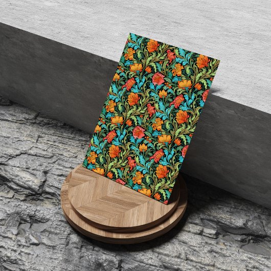 William Morris inspireerde levendige kleuren bloem Tissuepapier