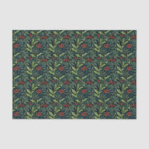 William Morris inspireerde Red Holly Berry Kerstmi