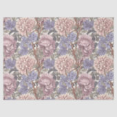 William Morris inspireerde stoffige roze bleke paa Tissuepapier (Voorkant)