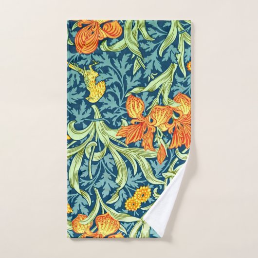 William Morris - Iris, (Serviette à main)