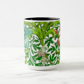 William Morris Iris Bird Floral Pattern Mok (Midden)