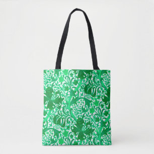 William Morris Iris en Lelie, Jade Groen Draagtas
