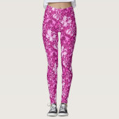 William Morris Iris en Lily, Amethyst Paars Leggings (Voorkant)