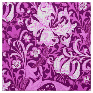 William Morris Iris en Lily, Amethyst Paars Stof