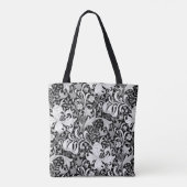 William Morris Iris en Lily, Black en White Draagtas (Achterkant)