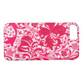 William Morris Iris en Lily, Fuchsia Pink Case-Mate iPhone Case (Achterkant (Horizontaal))