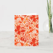 William Morris Iris en Lily, Mandarin Oranje Kaart (Voorkant)