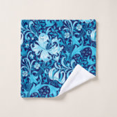 William Morris Iris et Lily, Indigo Blue (Gant de toilette)