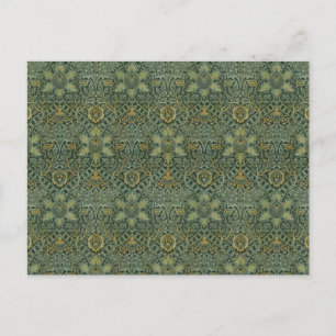 William Morris Ispahan Theal Groen Bloemmotief Kun Briefkaart