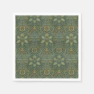 William Morris Ispahan Theal Groen Bloemmotief Kun Servet
