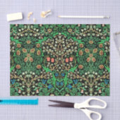 William Morris Jacobean Floral, Black Background Tissuepapier (Craft)