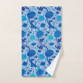 William Morris Jacobean Floral, bleu Cobalt (Serviette à main)