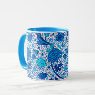 William Morris Jacobean Floral, Cobalt Blue Mok