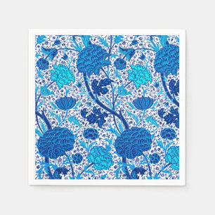 William Morris Jacobean Floral, Cobalt Blue Servet