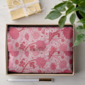 William Morris Jacobean Floral, Coral Pink Tissuepapier (Geschenk)