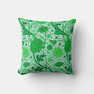 William Morris Jacobean Floral, Emerald Green Kussen