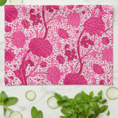 William Morris Jacobean Floral, Serviette rose Fuc (Plié)