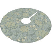 William Morris Jasmine Blauw Groene Botanische Kun Kerstboom Rok (Gekanteld)