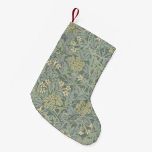 William Morris Jasmine Blauw Groene Botanische Kun Kleine Kerstsok