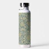 William Morris Jasmine Blauw Groene Botanische Kun Waterfles (Rechts)