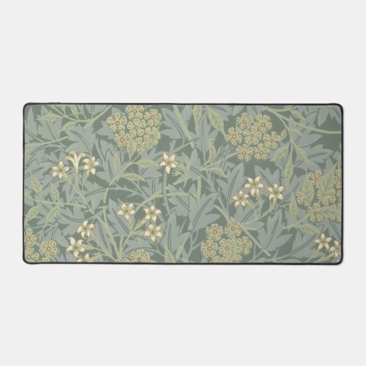 William Morris Jasmine Bleu Vert Art Botanique (Recto)