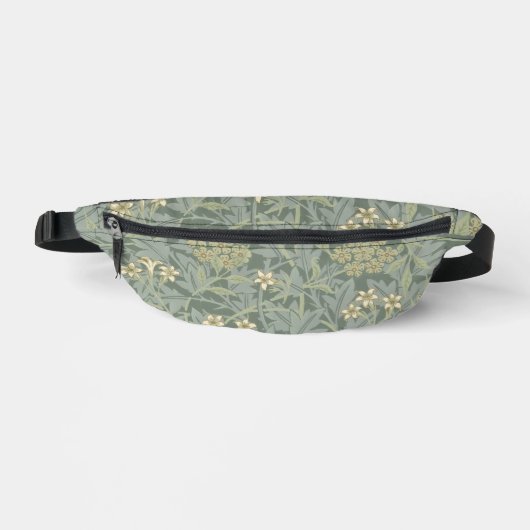 William Morris Jasmine Bleu Vert Art Botanique (Recto)