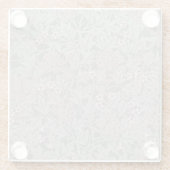 William Morris Jasmine Bloempatroon Glazen Onderzetter (Achterkant)