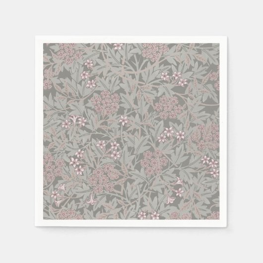 William Morris Jasmine Bloempatroon Servet (Voorkant)